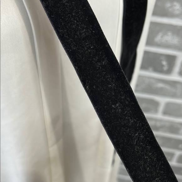 White House Black Market Velvet Tie Blouse Women’s Size 4 - Picture 5 of 16